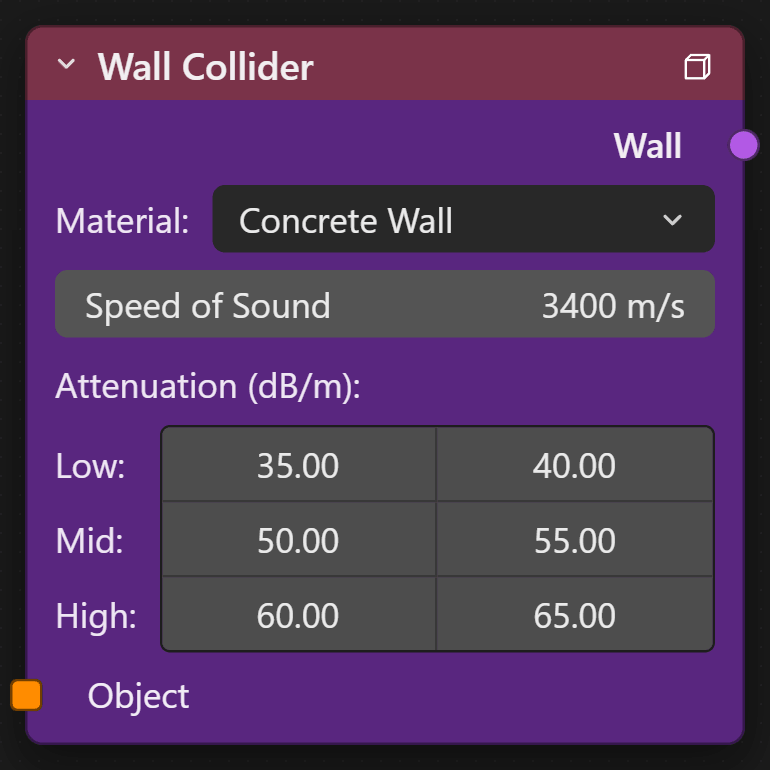 Wall Collider node