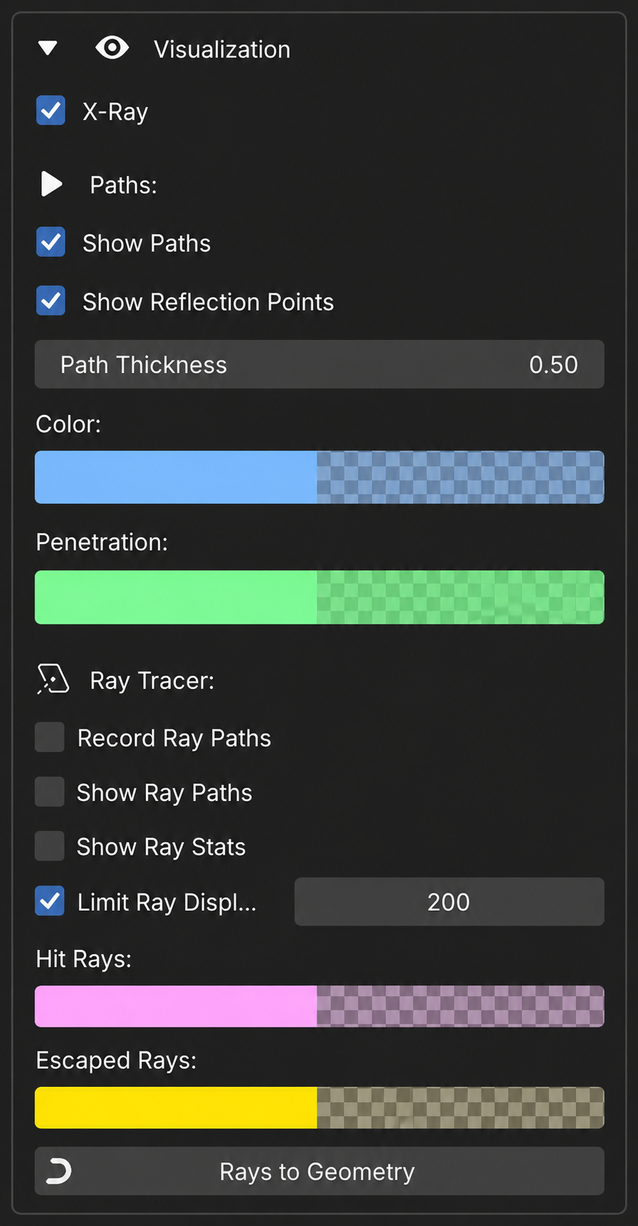 Visualization — Paths и Ray Tracer
